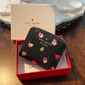 Kate Spade Black Floral Wallet
